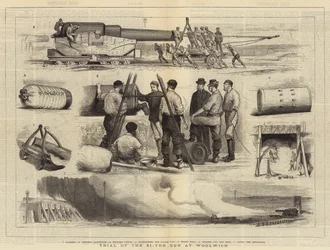 Trial of the 81-Ton Gun at Woolwich